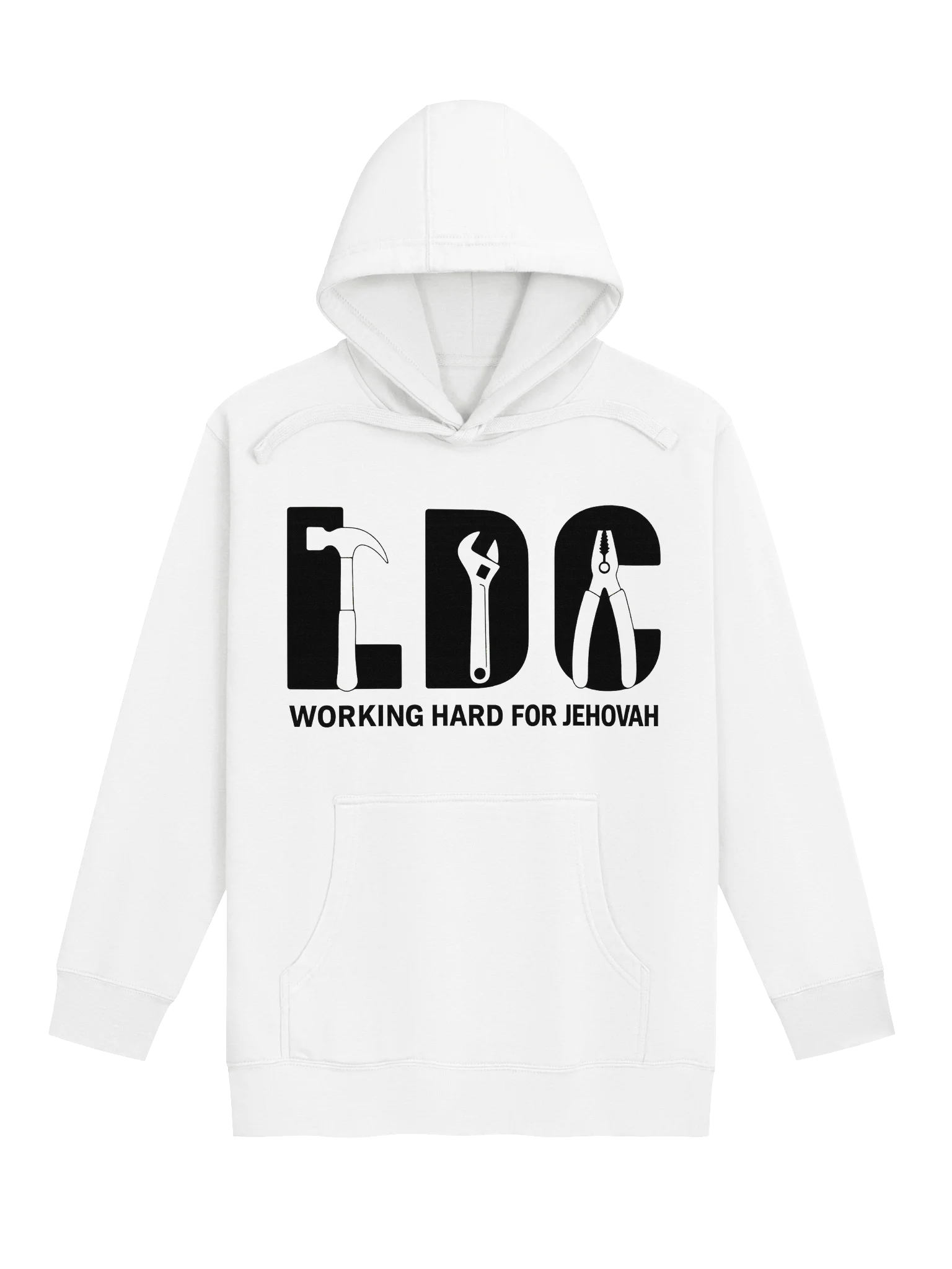 LDC Volunteer “Working Hard for Jehovah” Unisex Hoodie product image (1)