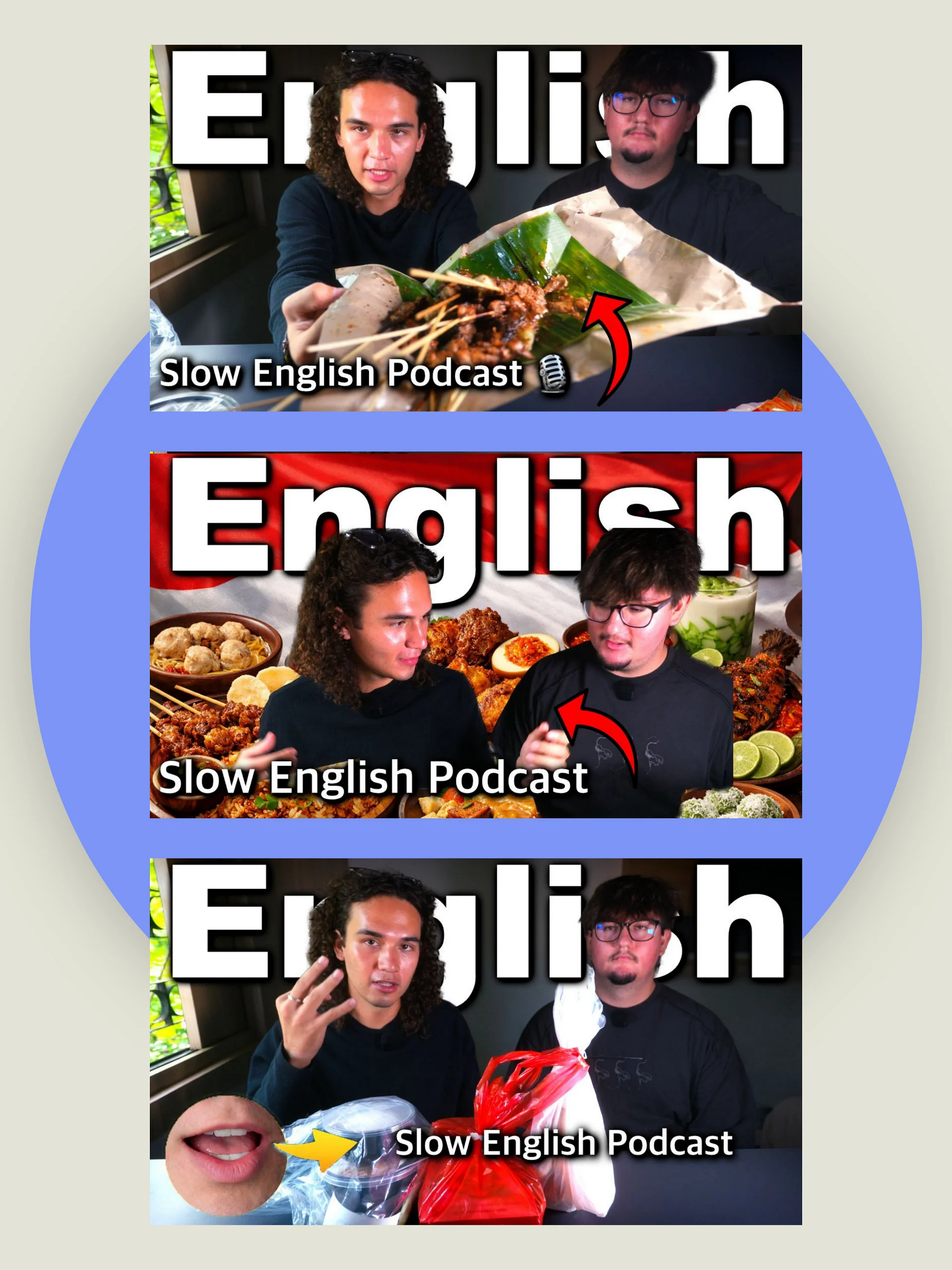 Slow English Podcast | Speak English With Us While Trying Indonesian Food - Video 65 Study Pack product image (3)