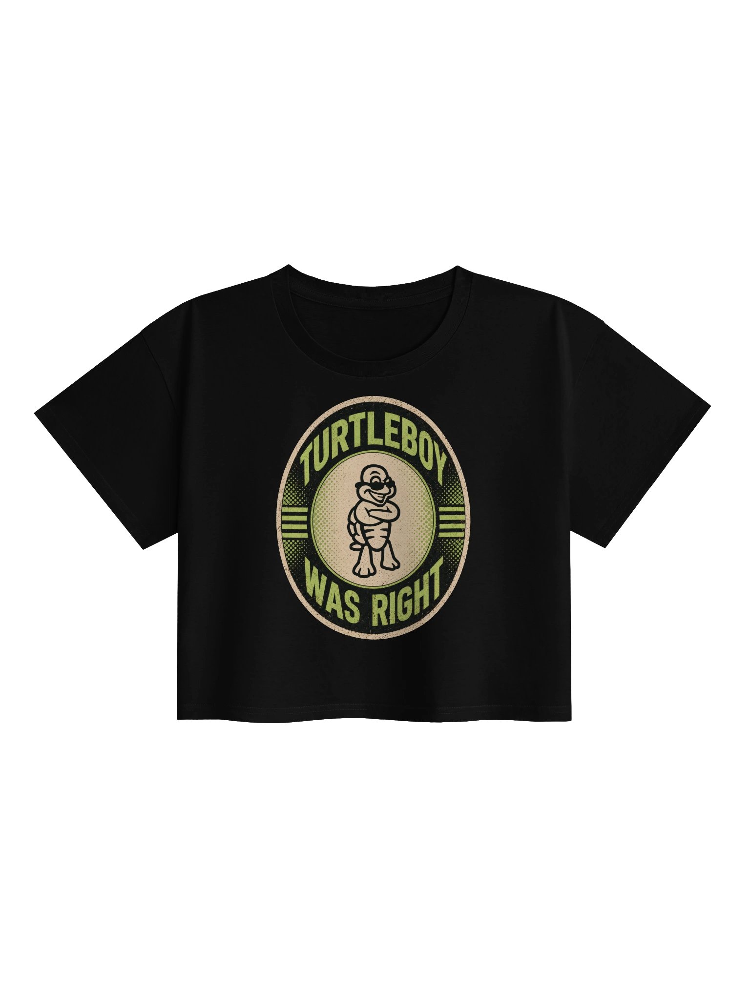 Turtleboy was Right Oval - Womens Crop Tee product image (1)