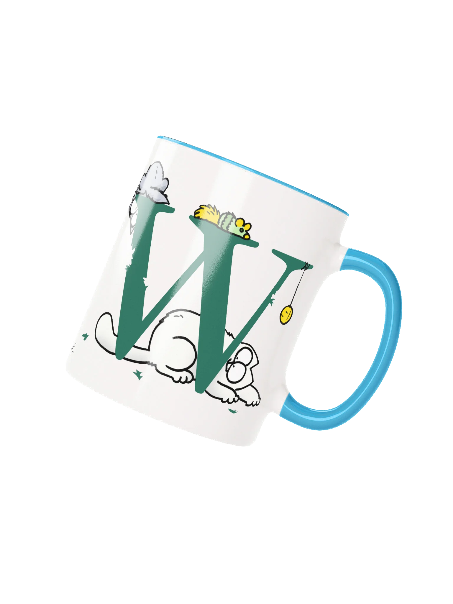 Cat Monogram Mug - W product image (1)
