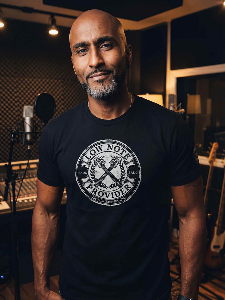 Low Note Provider™ T-Shirt – Bass Guitar Gift for Musicians product image (2)