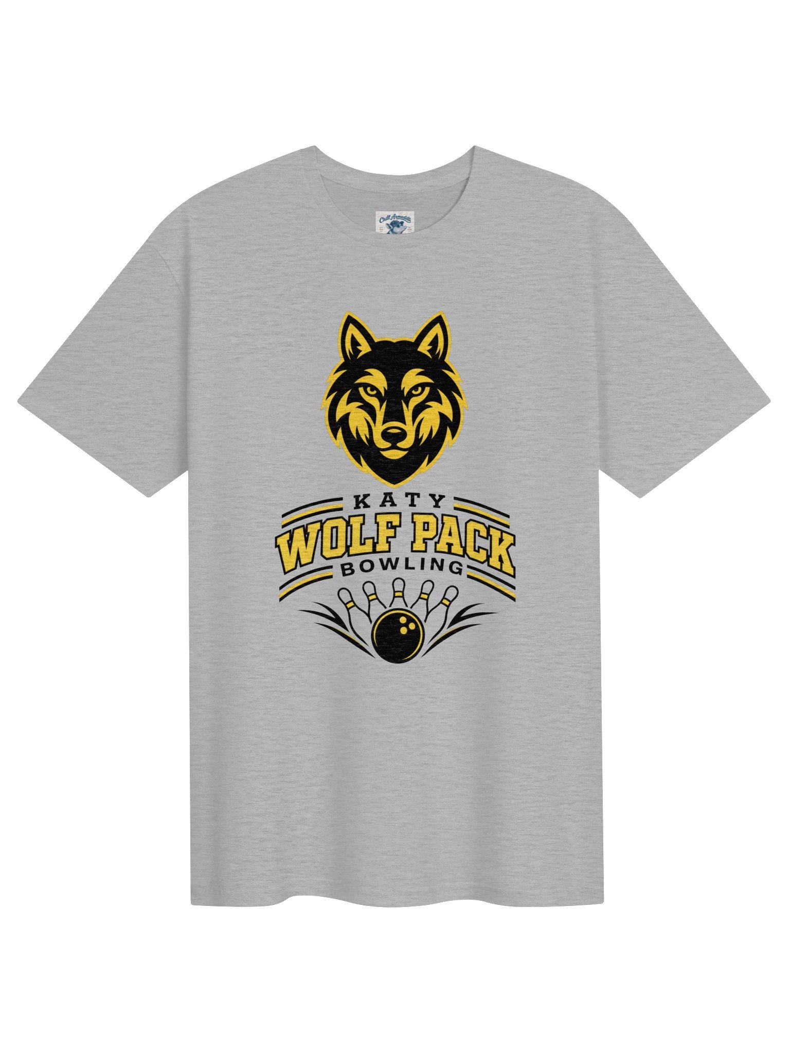 Katy Wolf Pack Bowling Tee (White or Grey) product image (1)