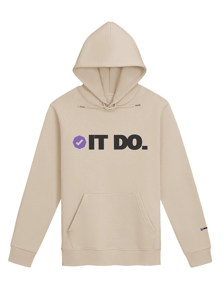 ITDO. Black Logo Cream/Vanilla Hoodie product image (1)