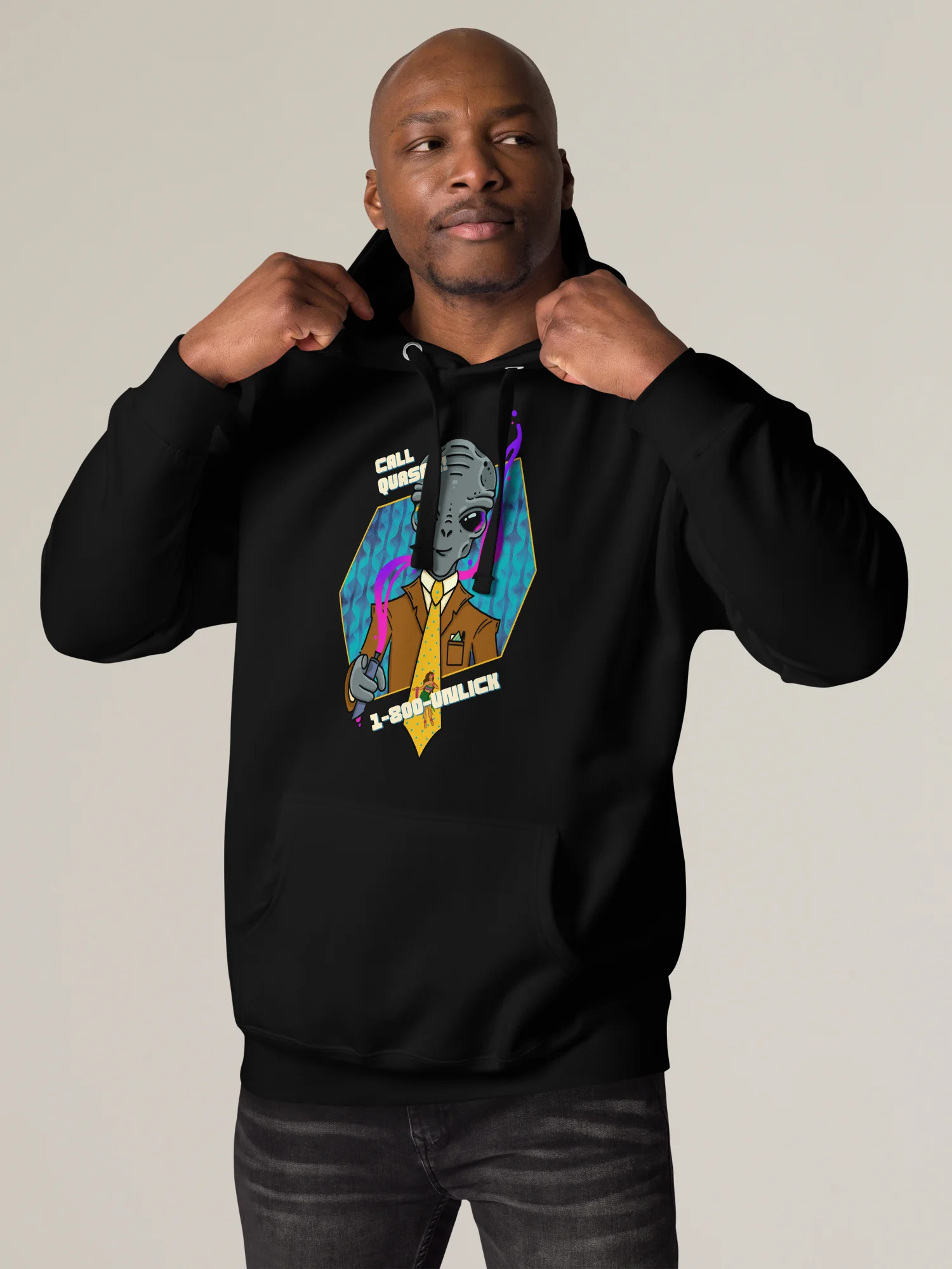 Quasar Hoodie (1-800-UNLICK) product image (2)