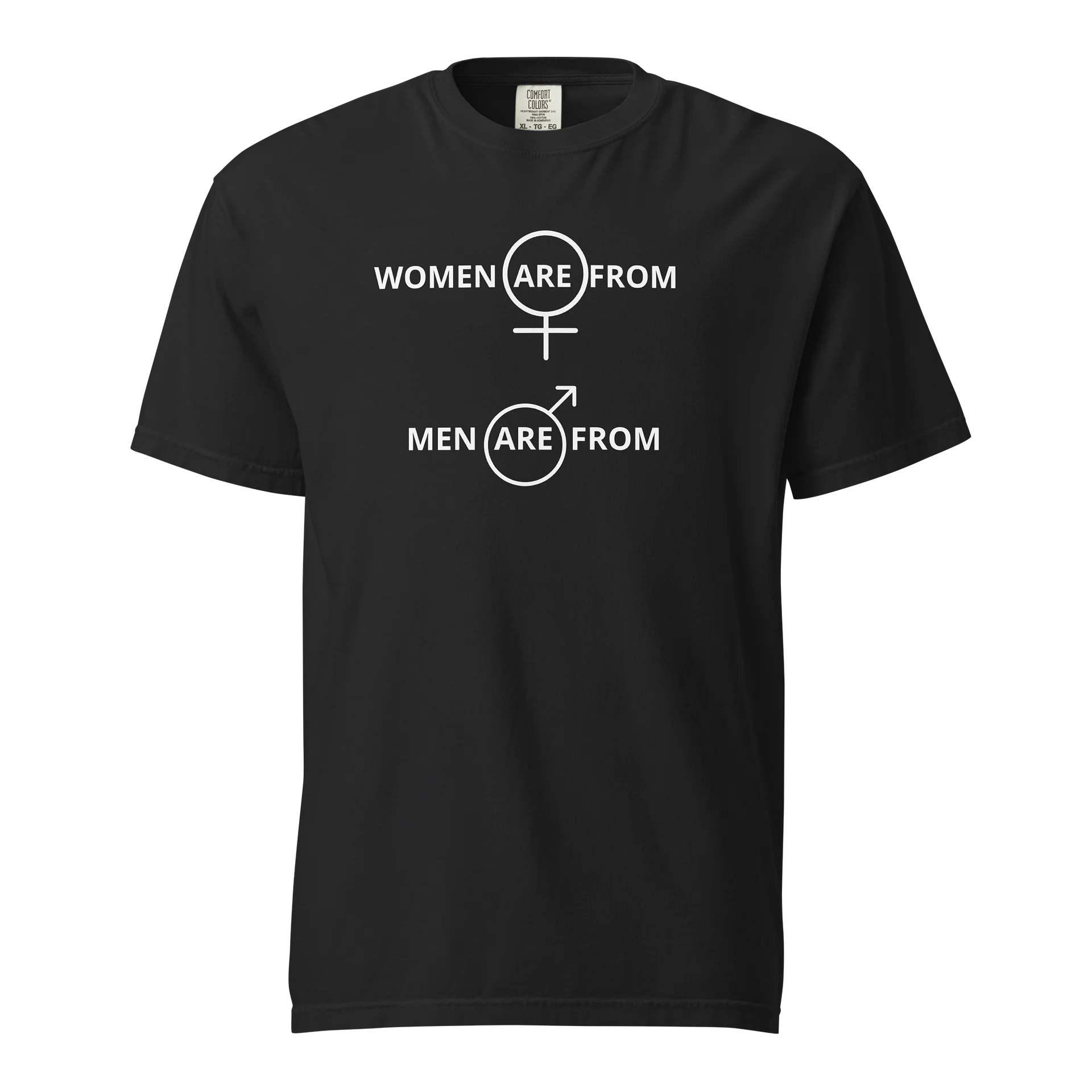 “Women Are From… Men Are From…” Tee – Thought Provoking Balance Statement product image (1)