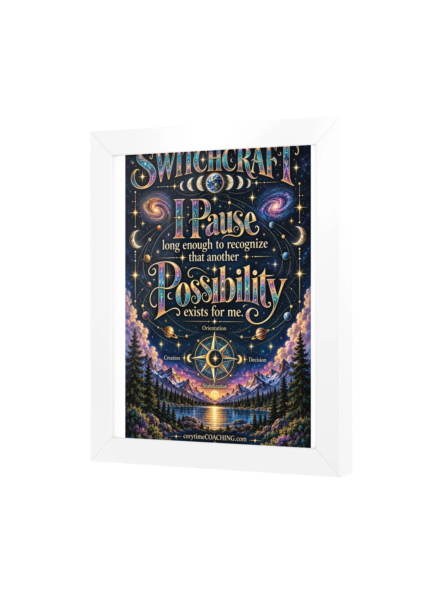corytimeCOACHINGmerch SWITCHCRAFT Framed High-Quality Matte Poster product image (3)