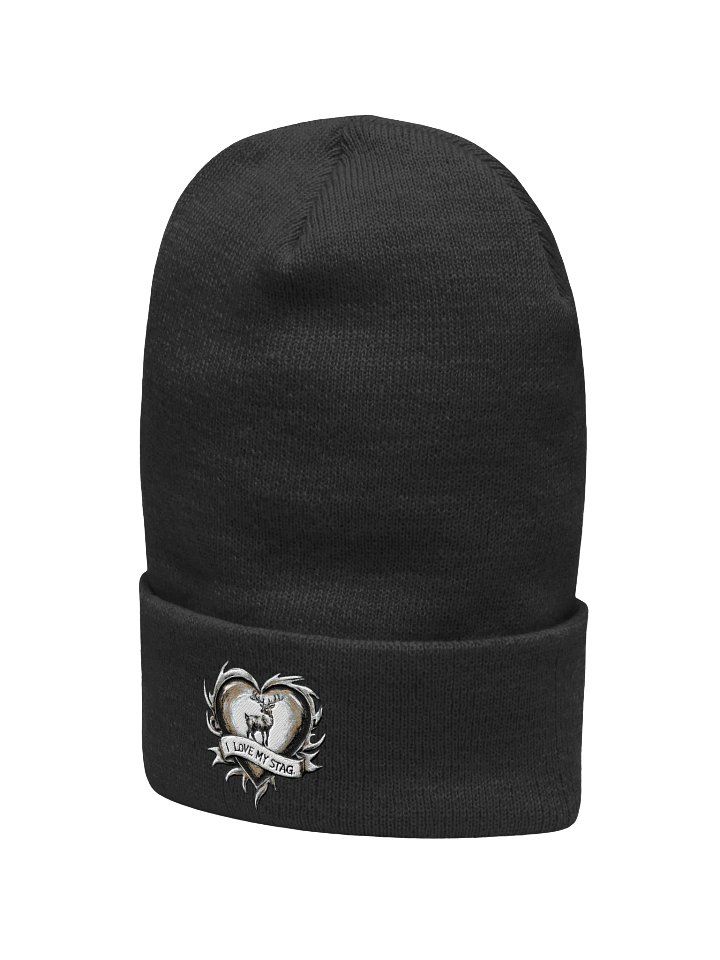 I Love My Stag embroidered cuff beanie for Vixen Hotwives product image (7)