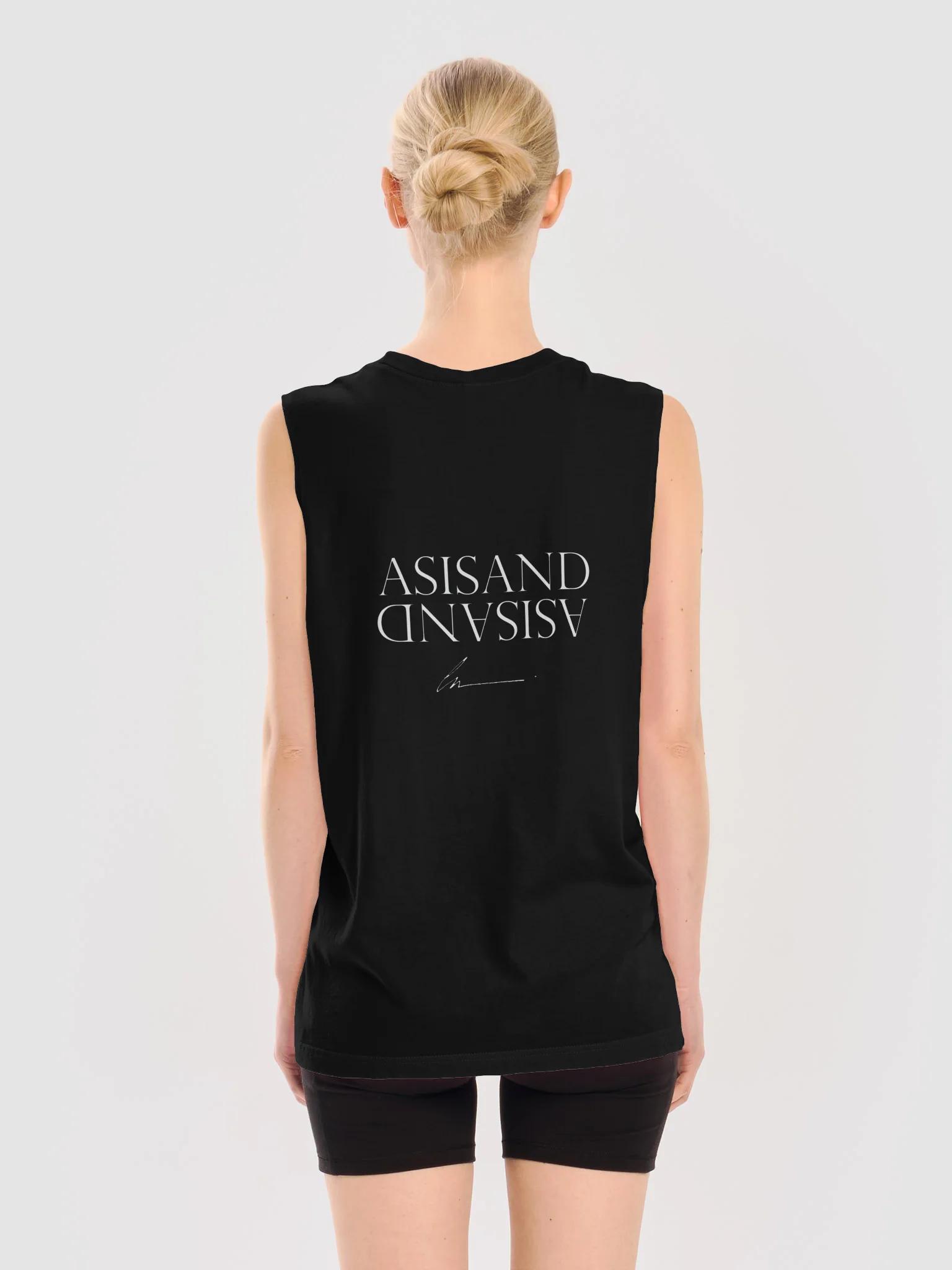 YOUARETIMELESSMIND CLASSIC UNISEX MUSCLE TANK BK product image (4)