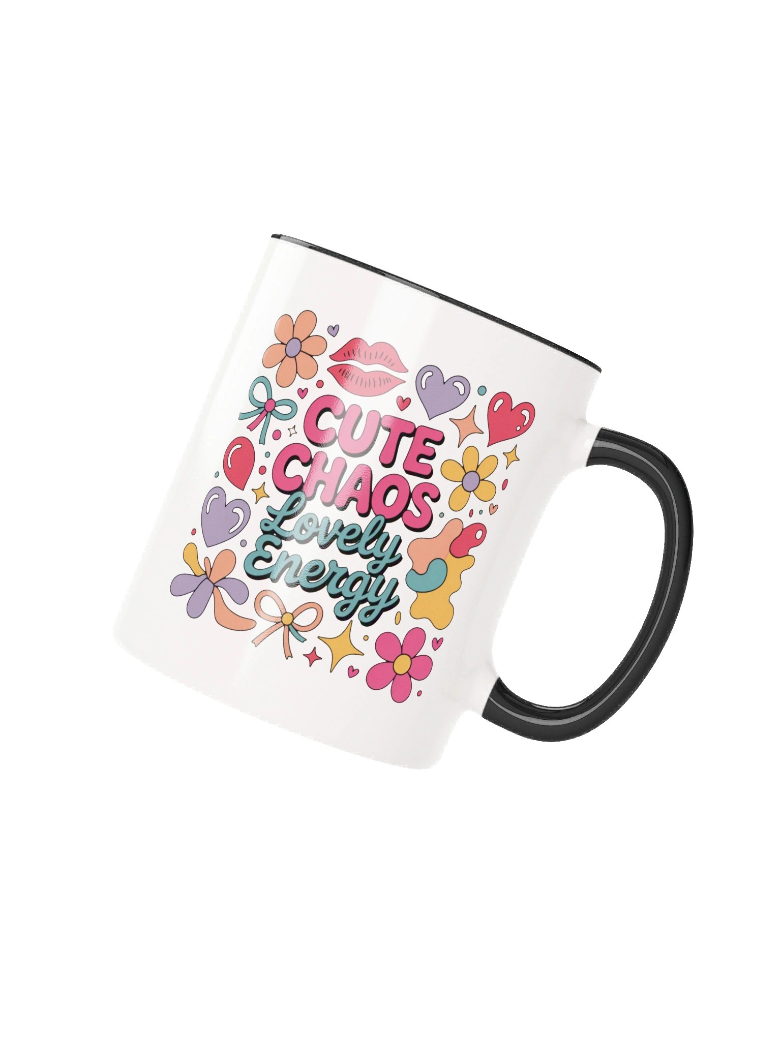 Cute Chaos Lovely Energy Coffee Mug - with Color Inside product image (2)