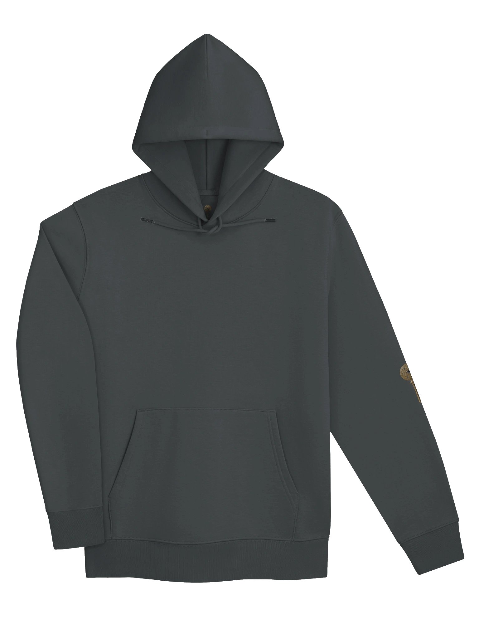 The Gatekeeper’s Key – India Ink Grey Reverse Arm Edition (Back + Left Sleeve Print) | Organic Hoodie product image (3)