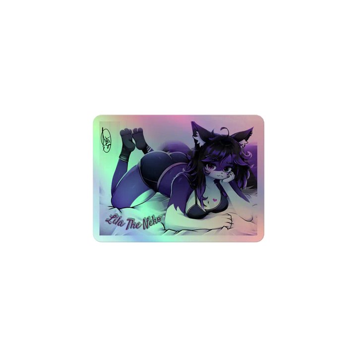 Lila The Neko Holographic Sticker Sheet product image (1)