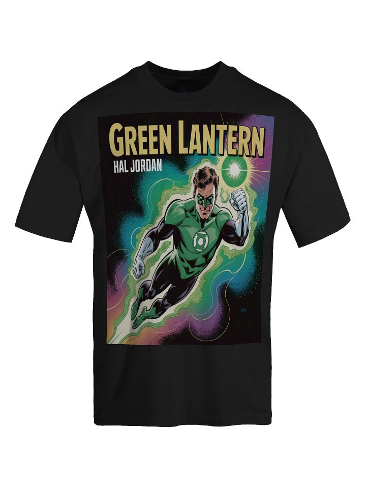 Green Lantern Hal Jordan Oversized Faded T-Shirt – Emerald Sentinel Surge product image (1)