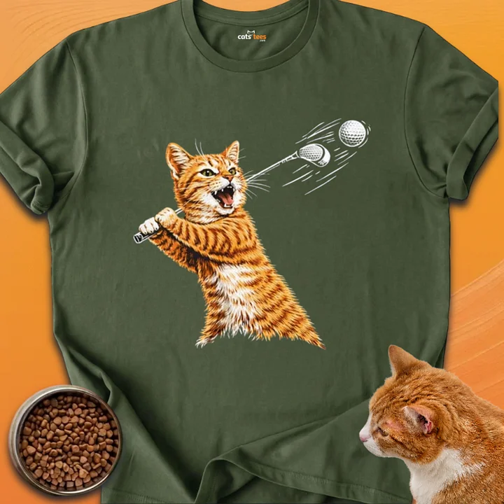 A Ginger Cat Playing Golf product image (21)