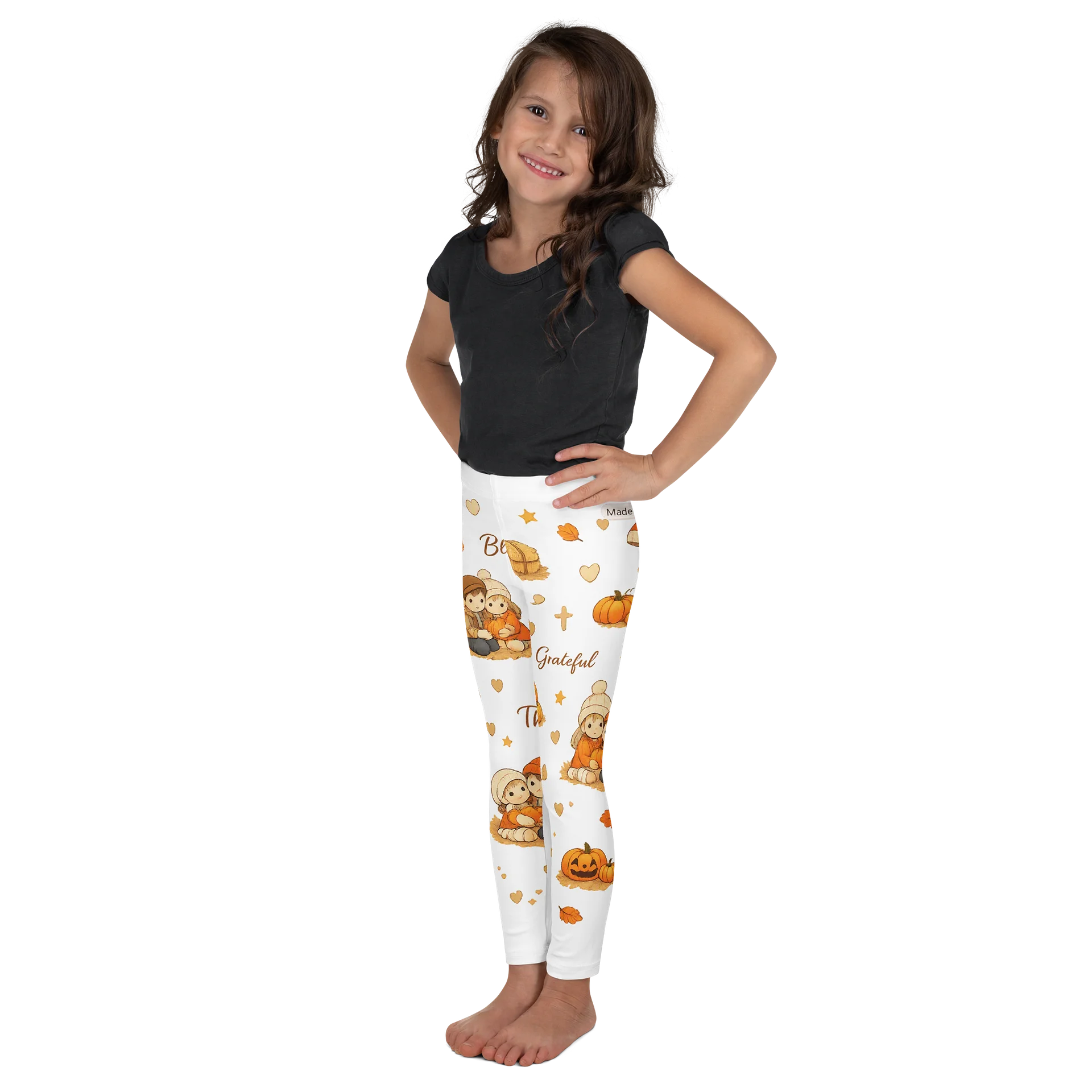 Cozy Autumn Kids All-Over Print Leggings product image (4)
