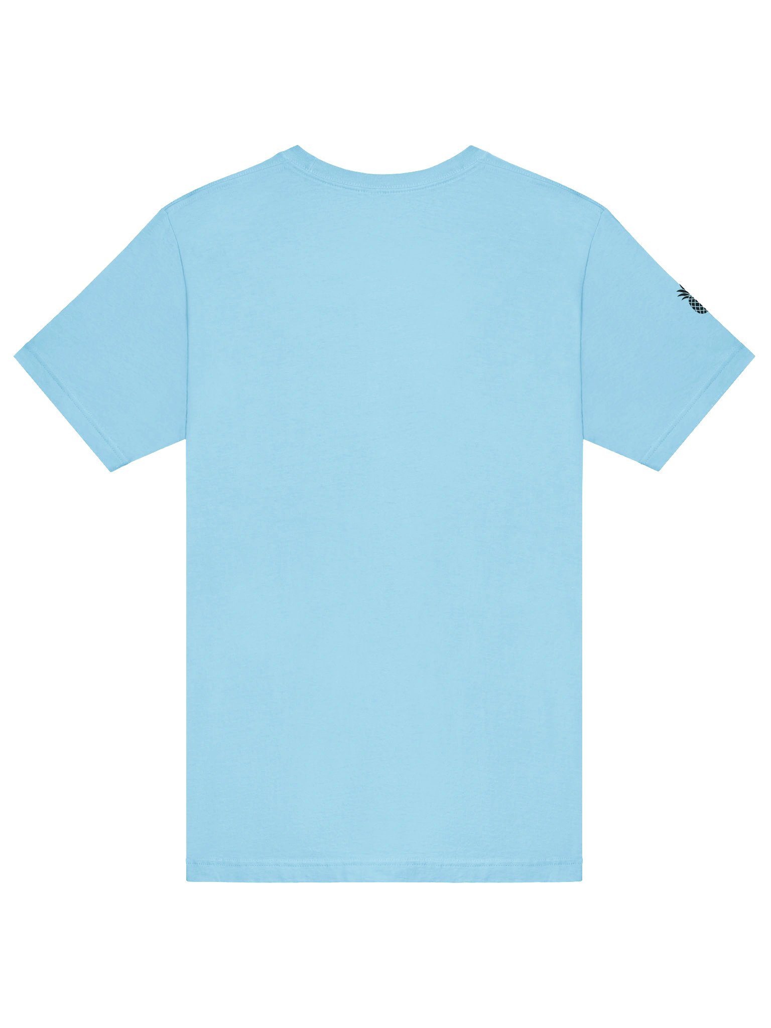 Concert Tee Fit Lucky Pineapple® Minimalist Sleeve Solid Color Unisex T-Shirt (Cool Blue Colors) product image (6)