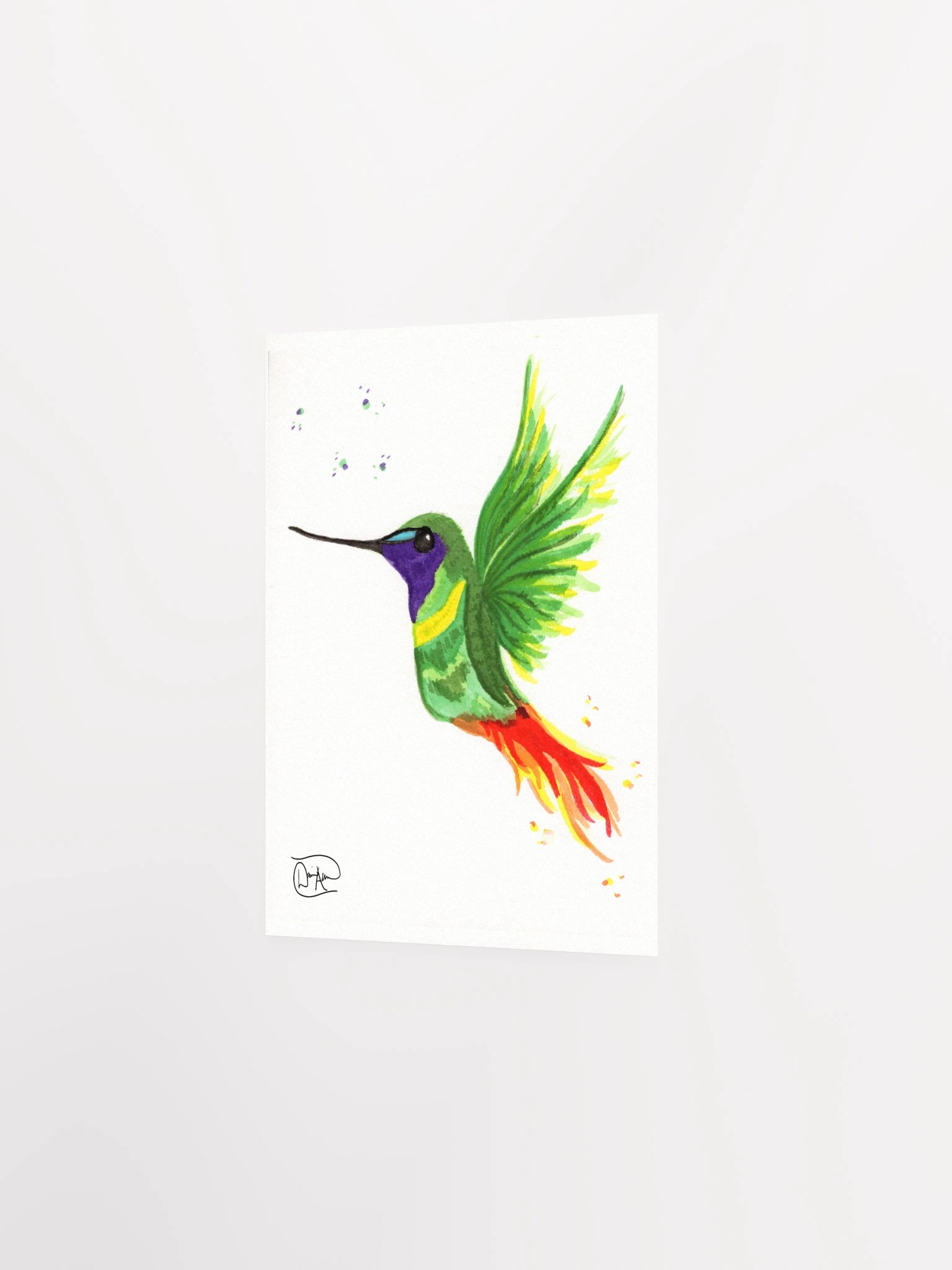 Hummingbird Watercolour Print product image (2)
