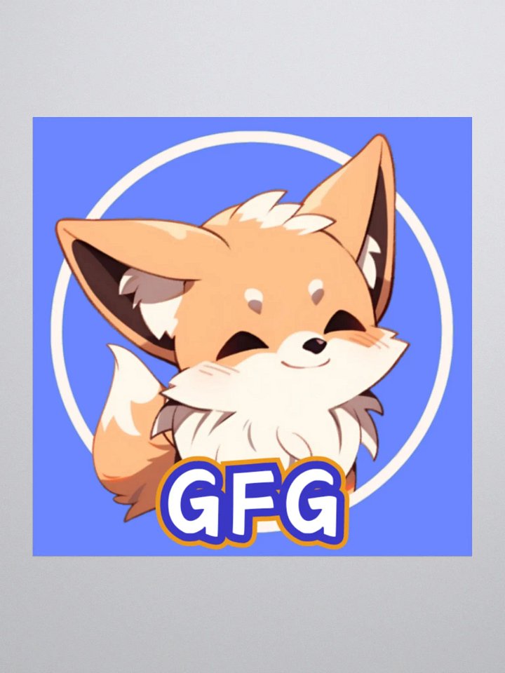 Giddy Fox Gaming Logo Sticker product image (3)