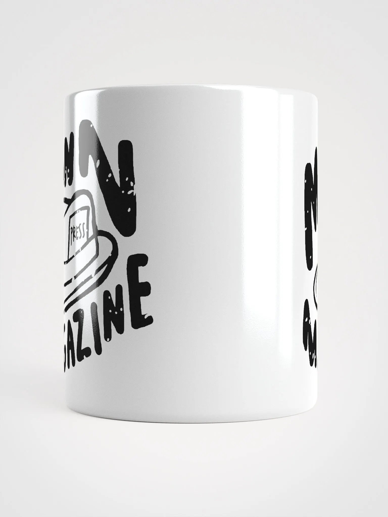 MANN Magazine Press Hat White Coffee Mug product image (5)