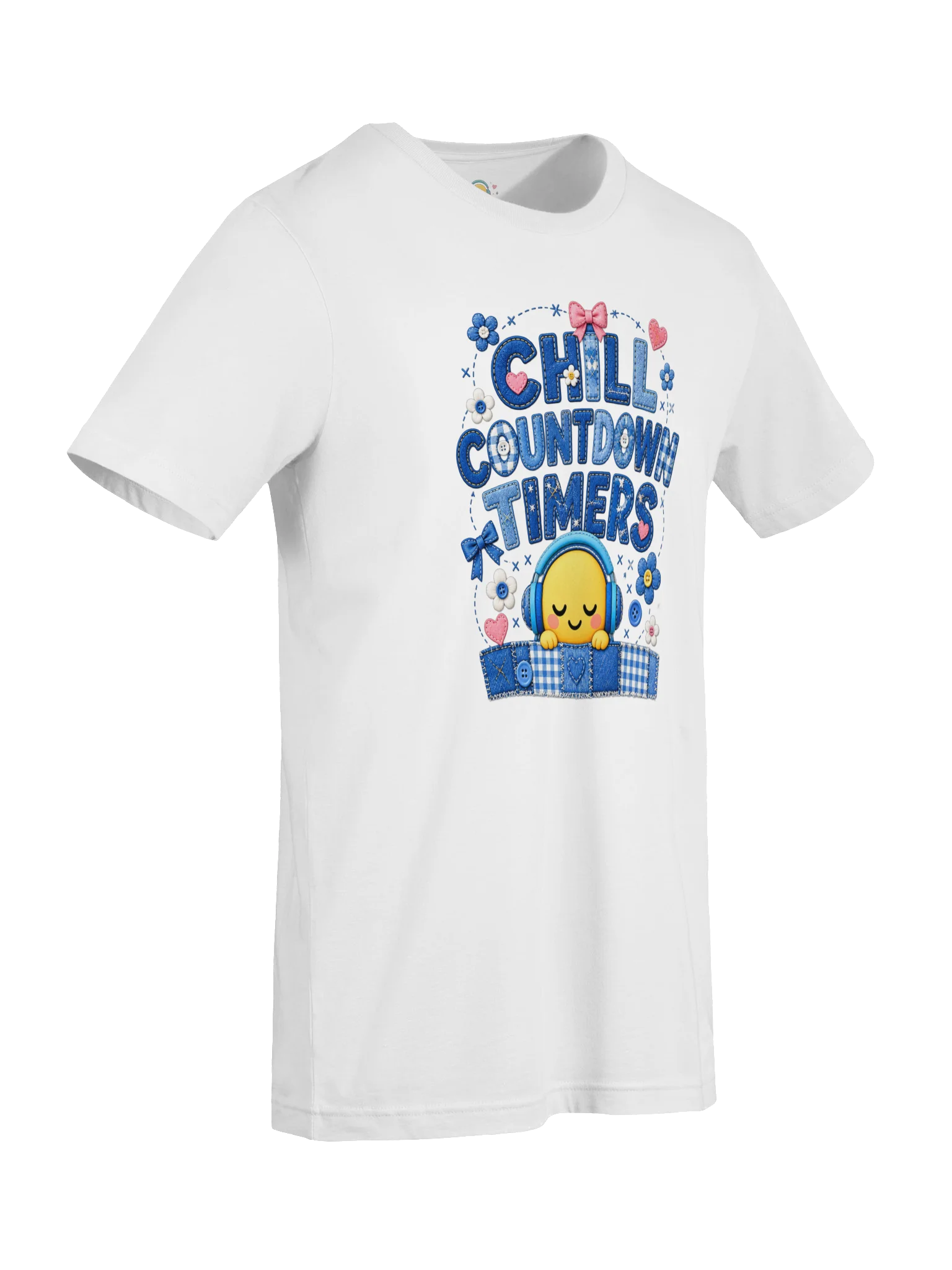 Chill Countdown Timers Denim Patchwork Shirt product image (7)