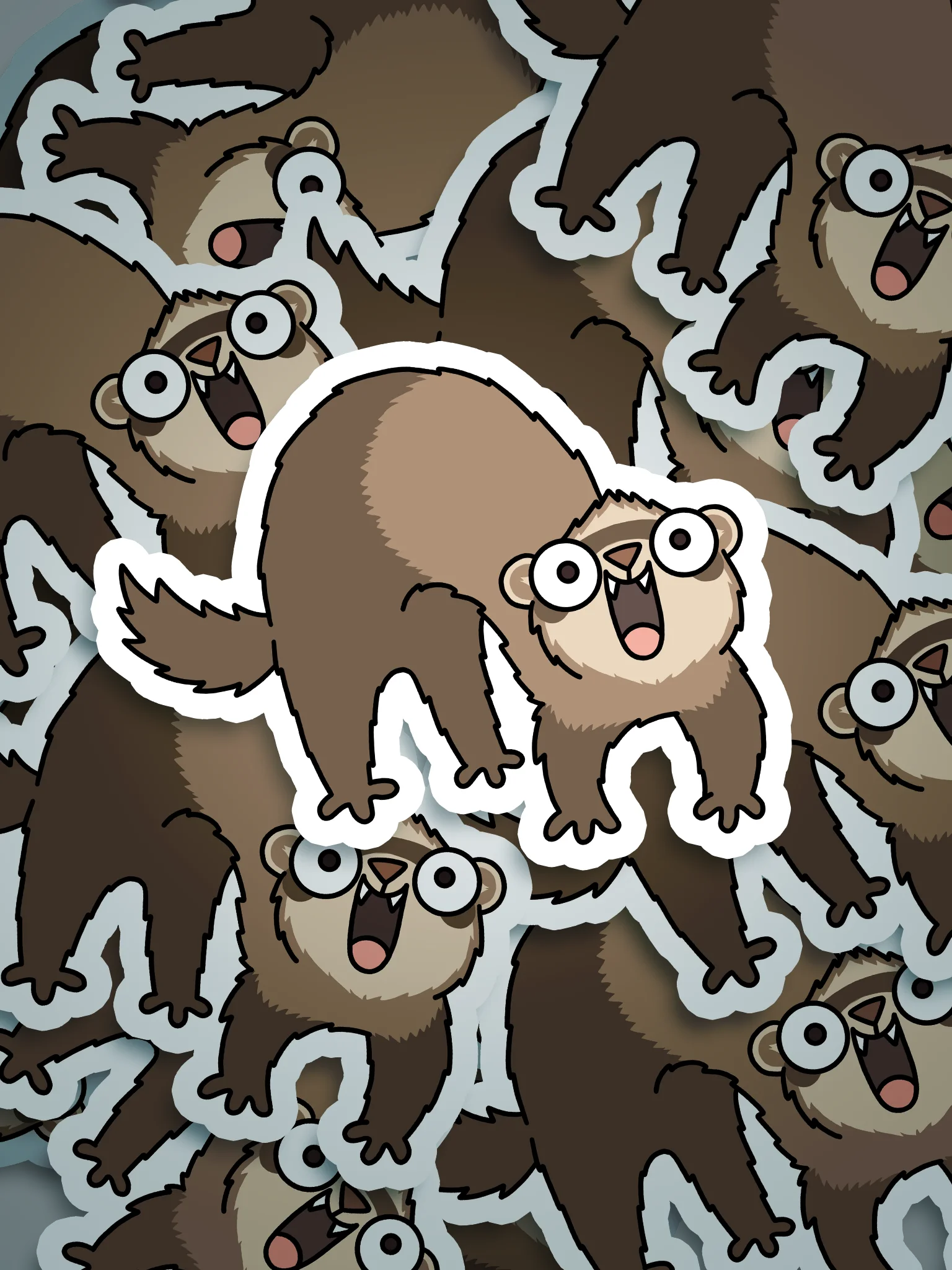 Ferret Weasel War Dance | Sticker product image (3)