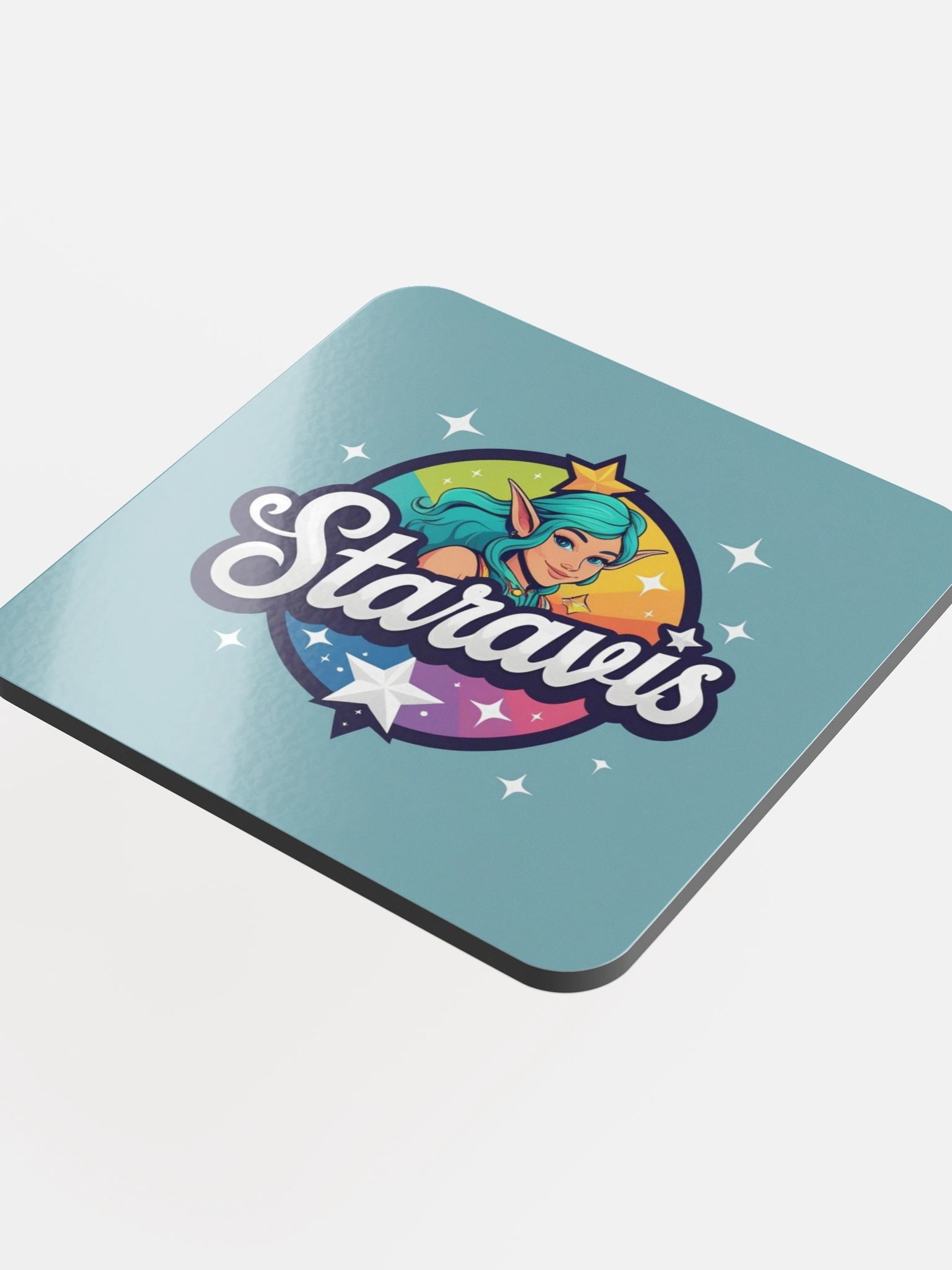Retro Star Cork Coaster product image (4)