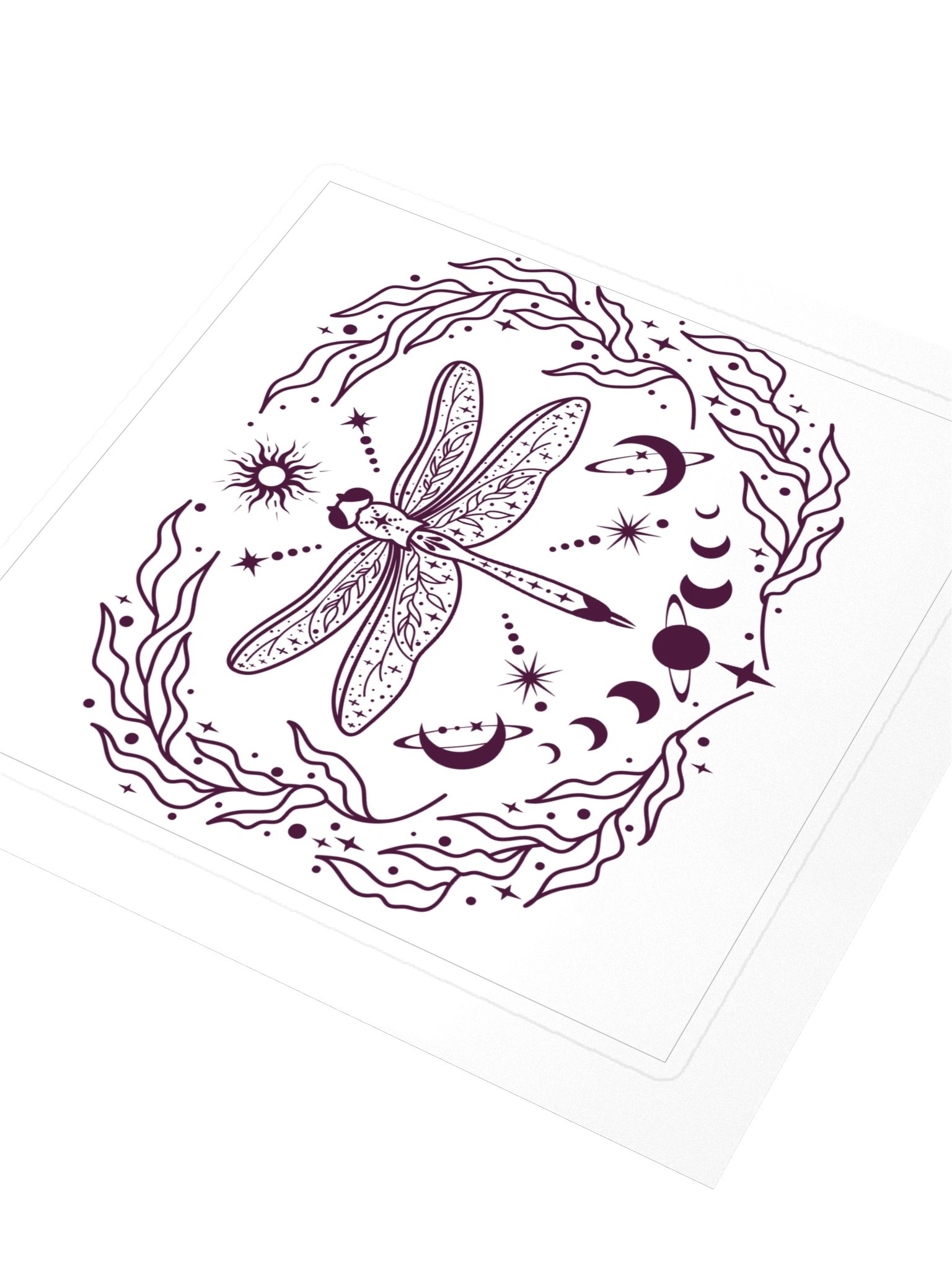 Celestial Dragonfly Kiss Cut Sticker product image (3)