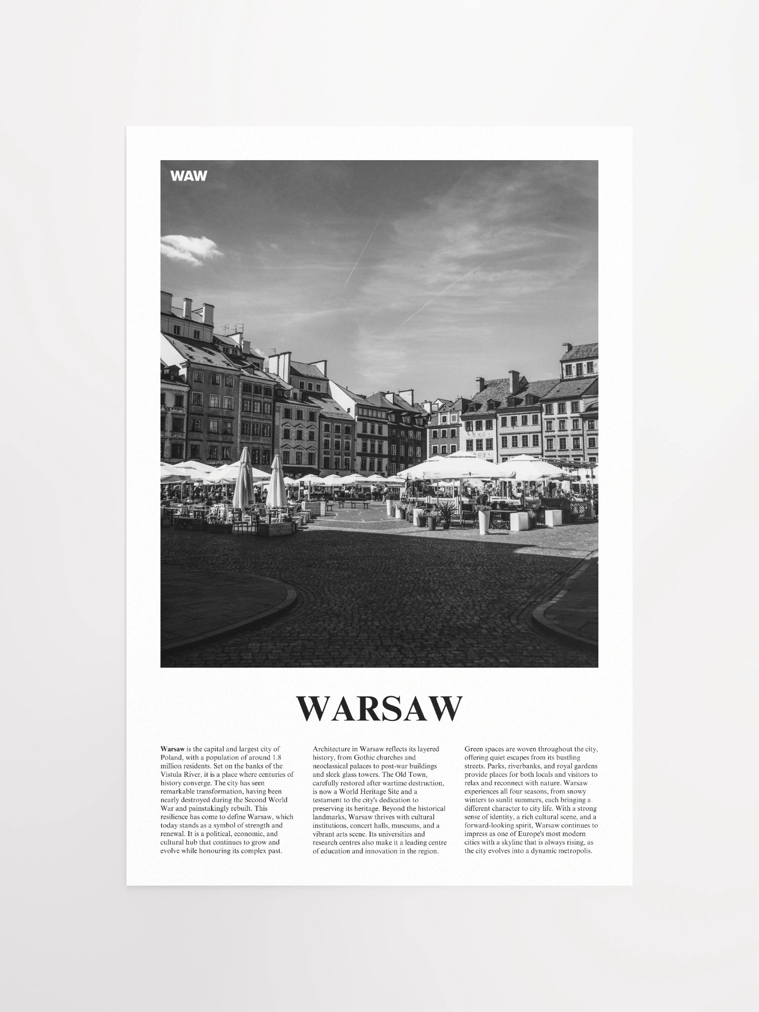 Warsaw 03 Newspaper Poster product image (9)