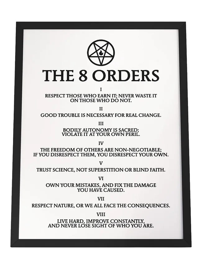 The 8 Orders, Faults or Statements