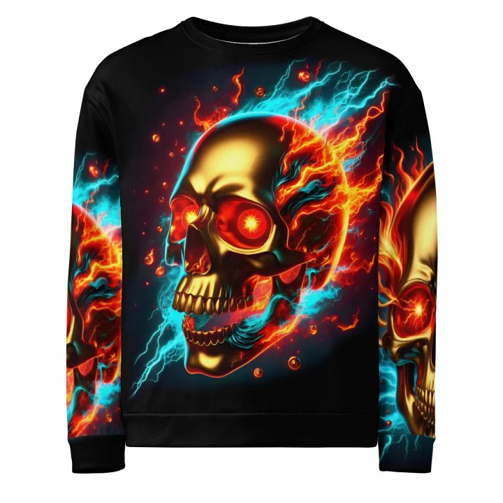 Ethereal Inferno Skull - Unisex Sweatshirt #3 product image (1)
