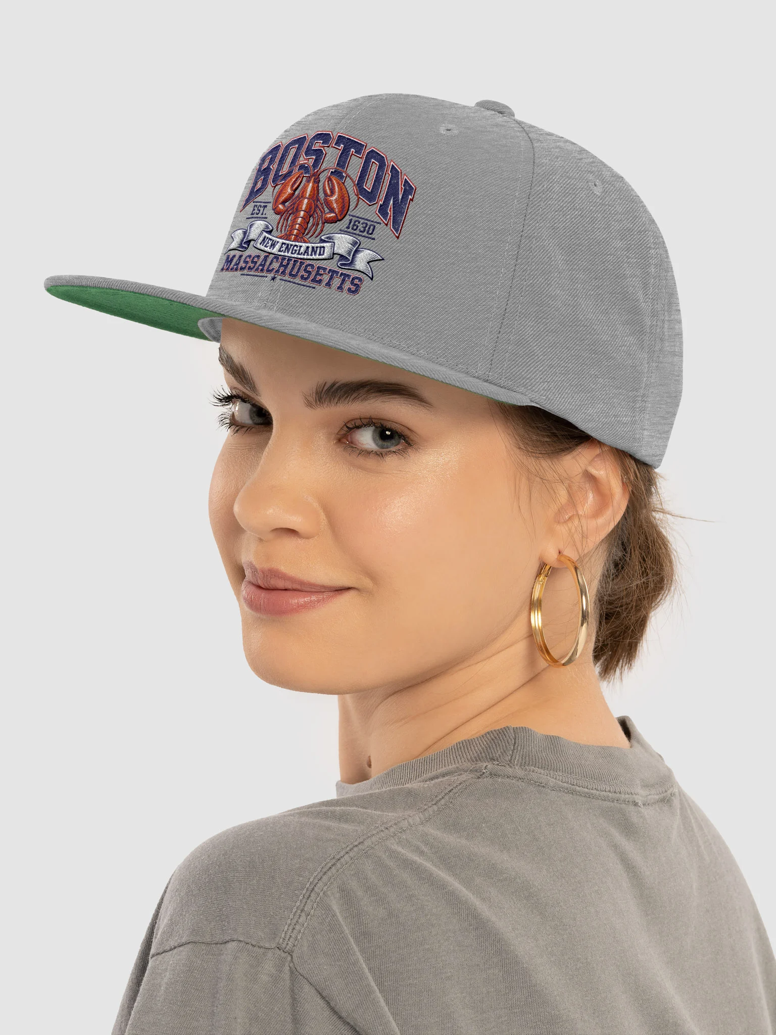 Boston Massachusetts Embroidered Hat product image (5)