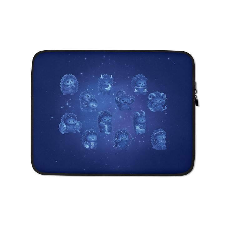 Zodiac hedgie laptop sleeve product image (1)