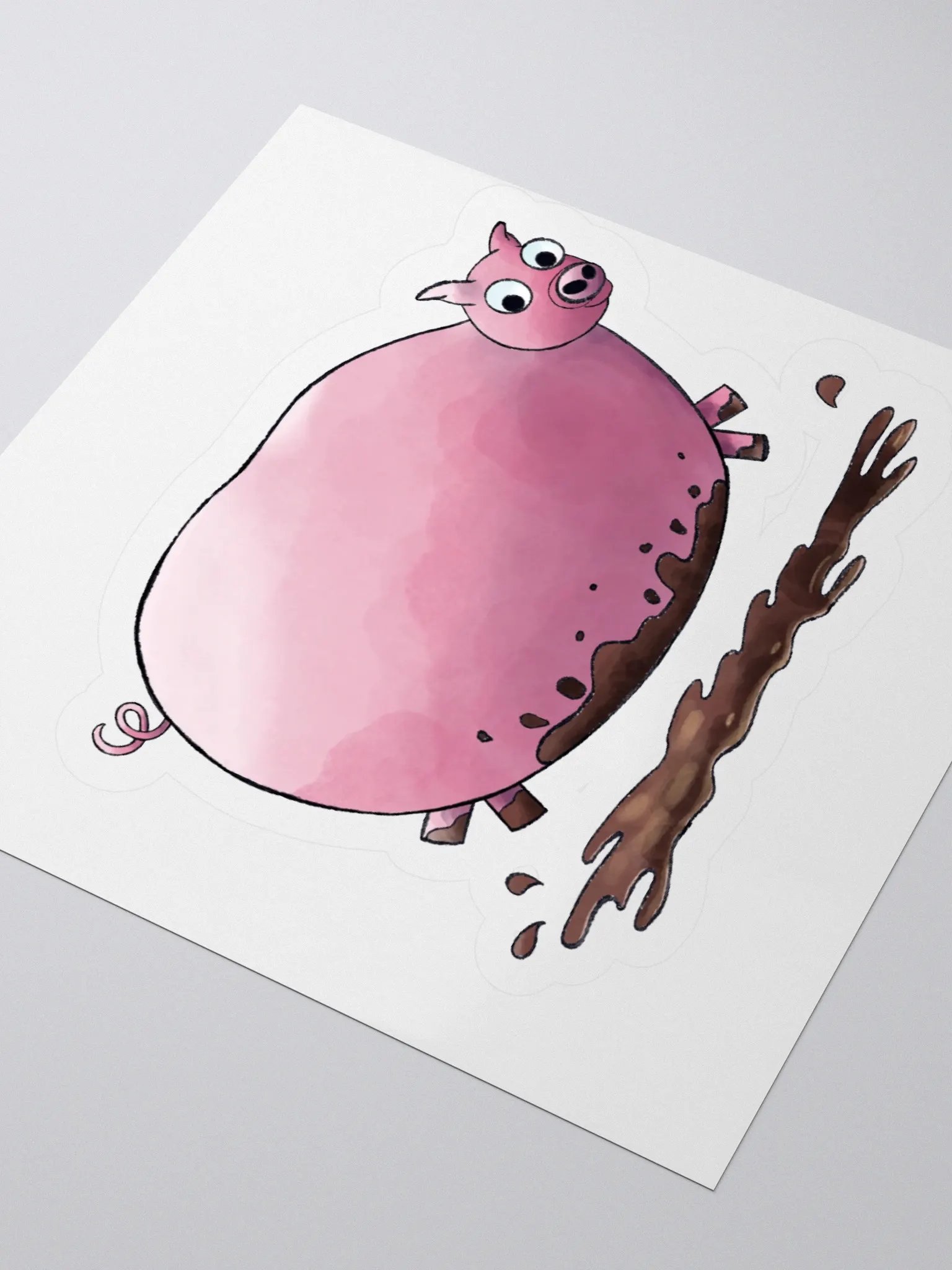 Impossible Farm Muddy Pig Stickers product image (3)