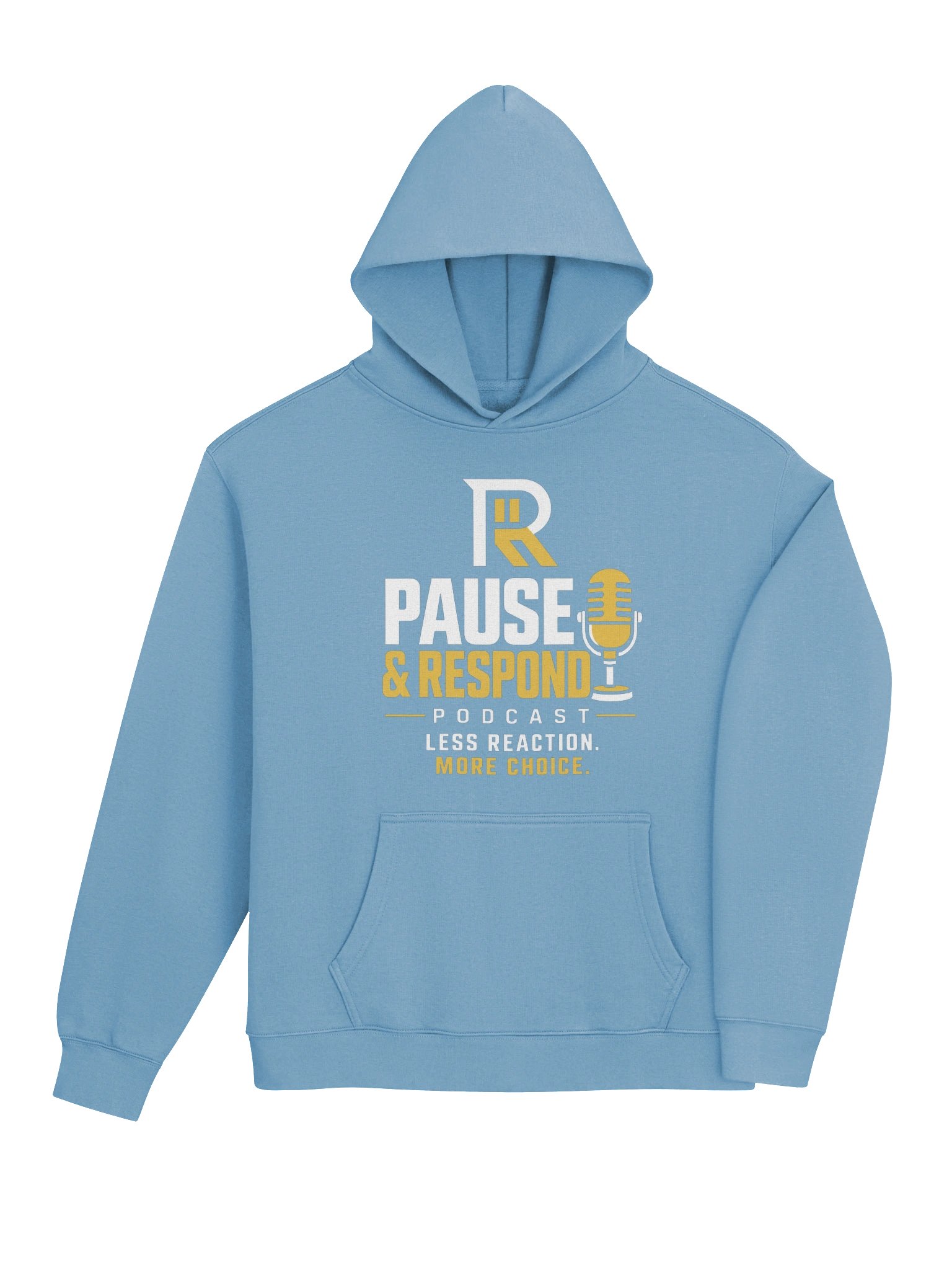 Pause & Respond Signature Podcast Hoodie - Carolina Blue product image (5)