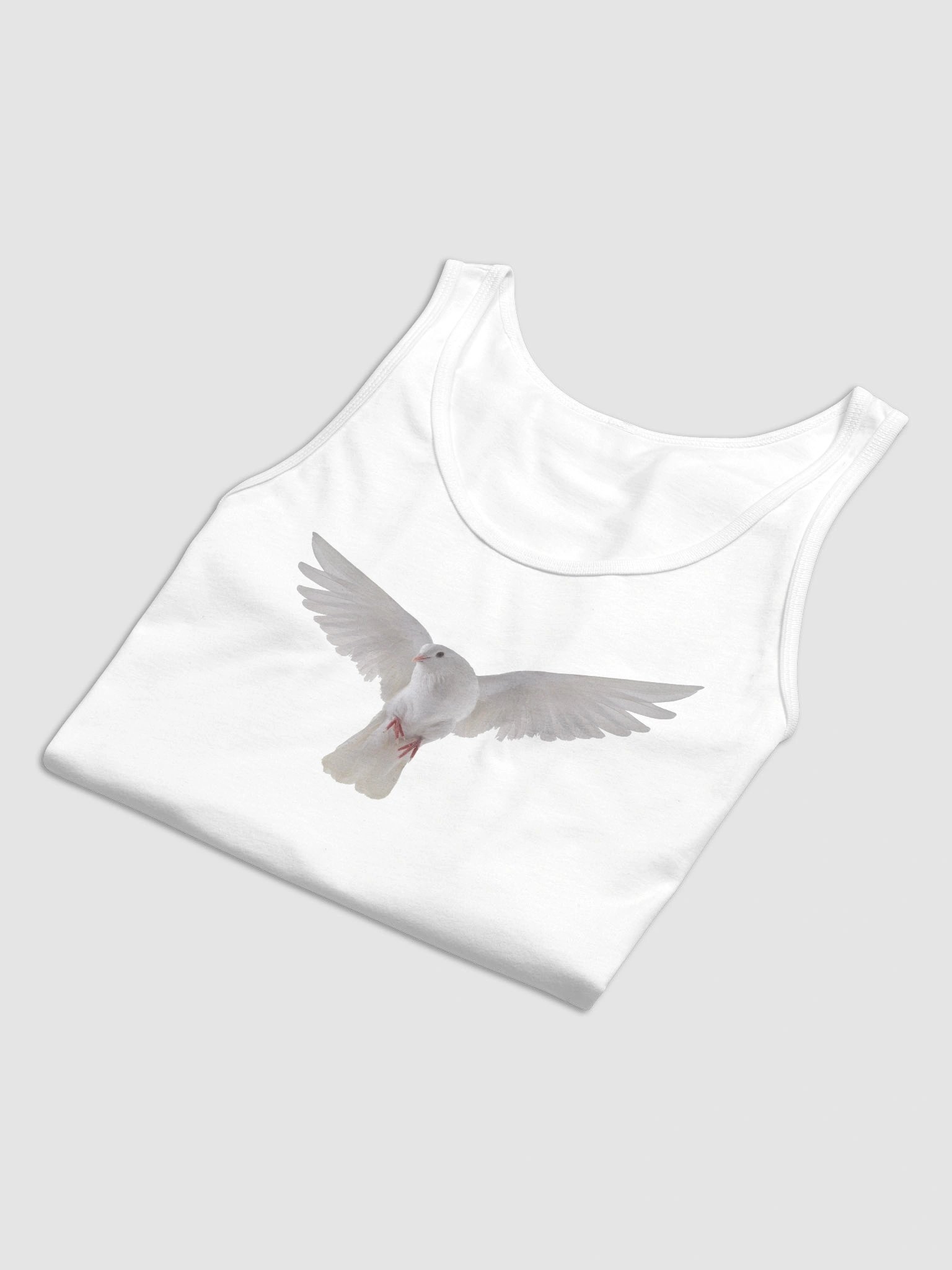 Dove Unisex Cotton Jersey Tank product image (8)