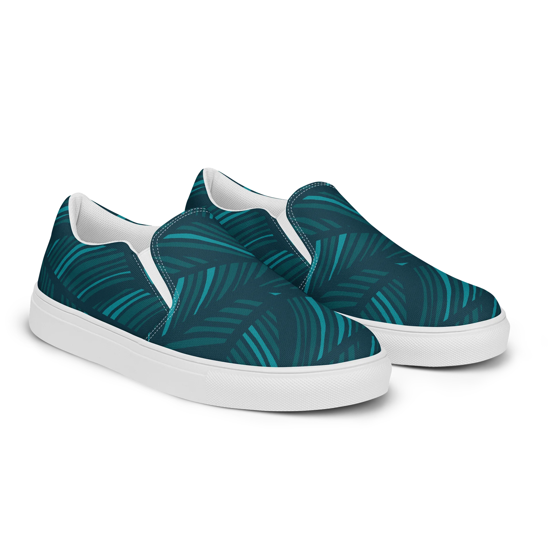 Mens His House Canvas Slip Ons - Shadow Leaf product image (4)