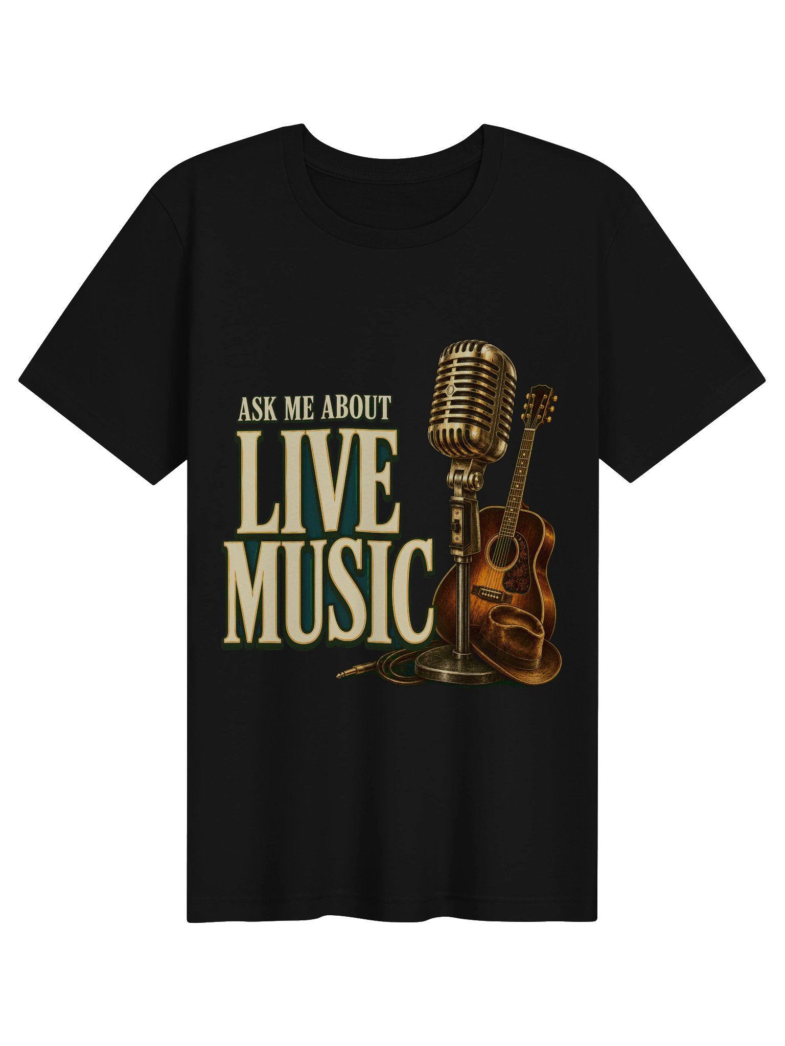 Ask Me About Live Music Tee product image (1)