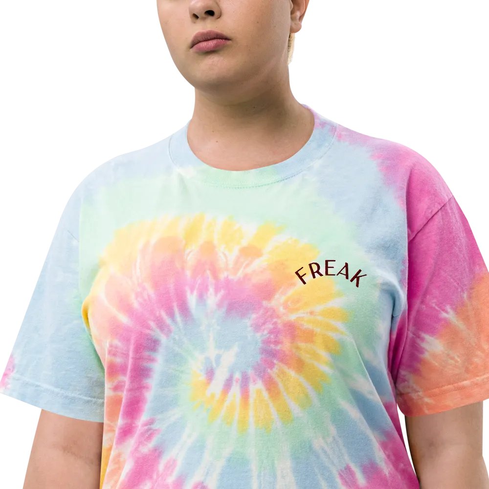 FREAK (Sherbet Pastel) - Oversized Tie-Dye T-Shirt product image (9)