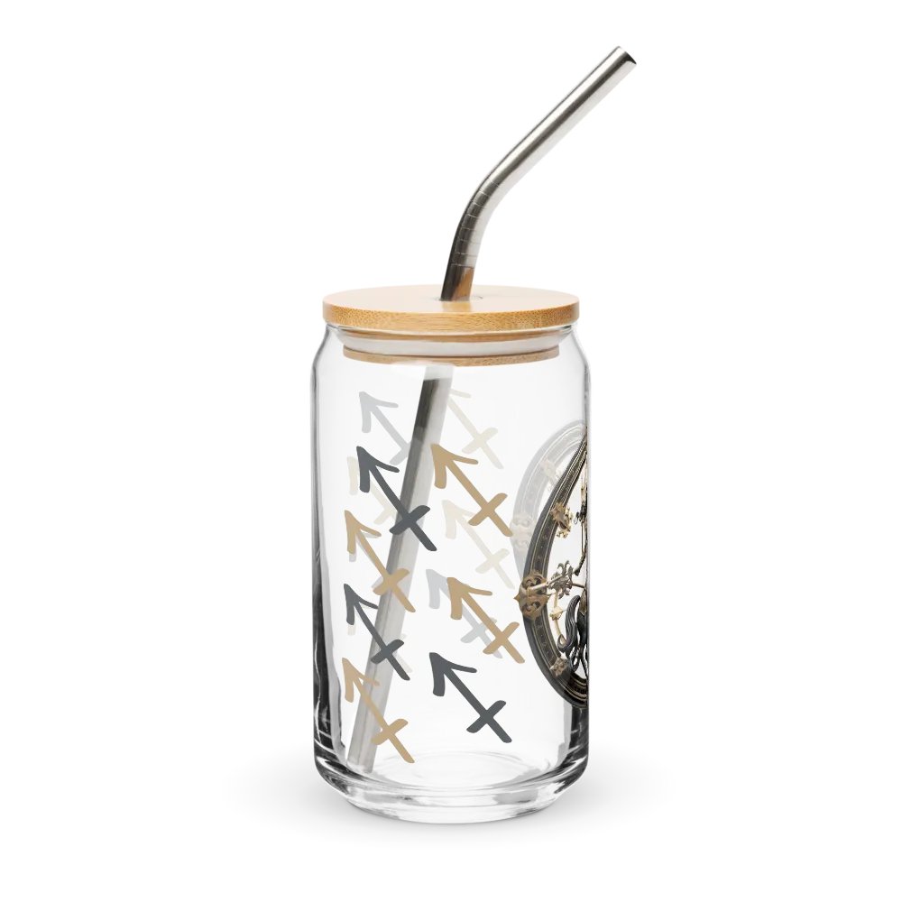 Sagittarius Zodiac Glass Can Sipper product image (5)