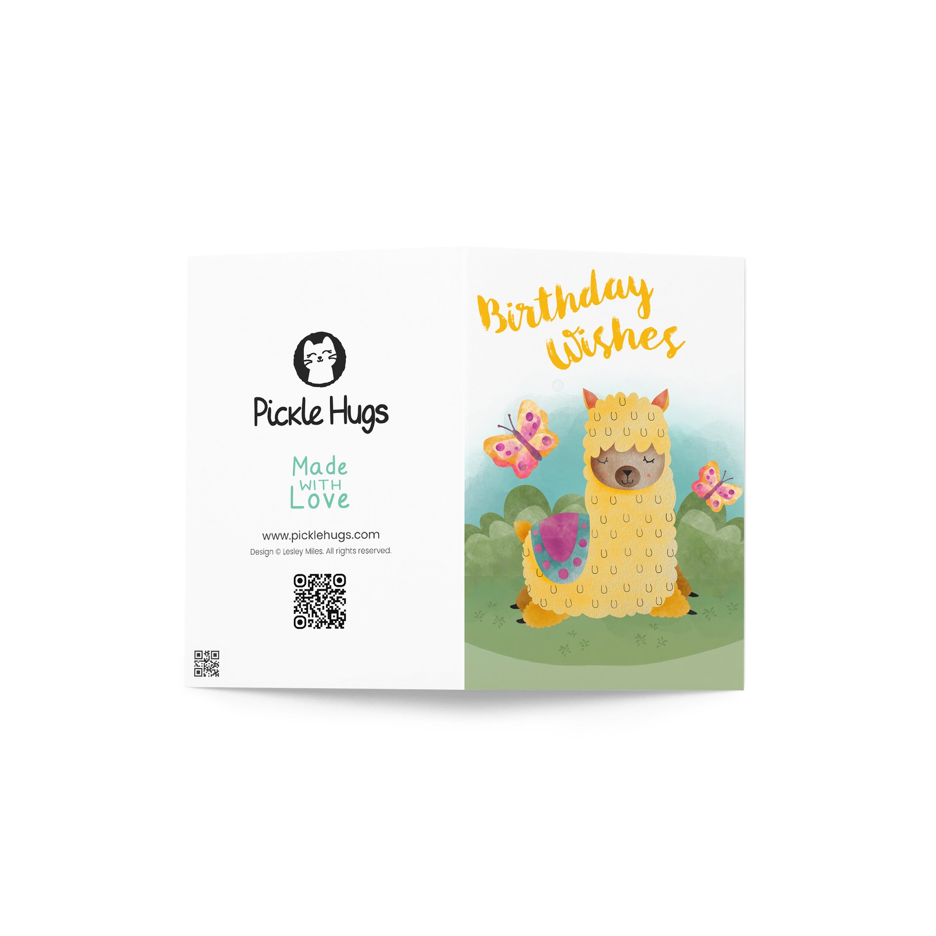 Llama Birthday Wishes Card product image (2)
