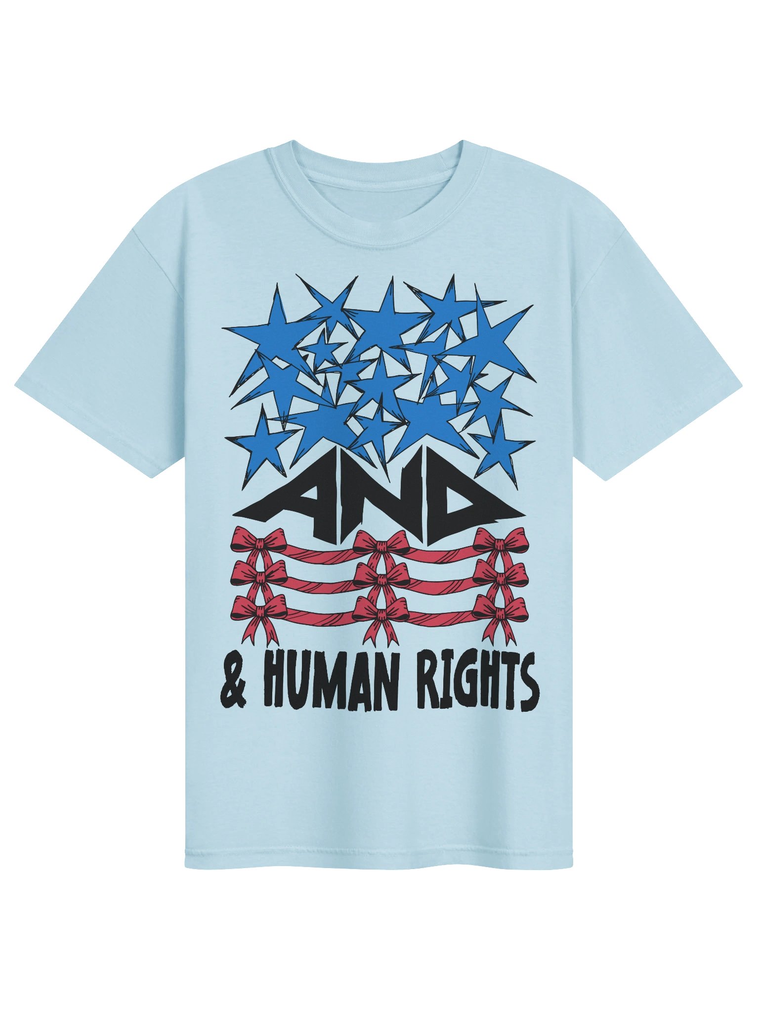 USA 250 Birthday Human Rights T-Shirt, Anti Trump Stars Stripes Coquette Bows Tee, Progressive Trendy Aesthetic Doodle Comfort Colors Shirt product image (23)