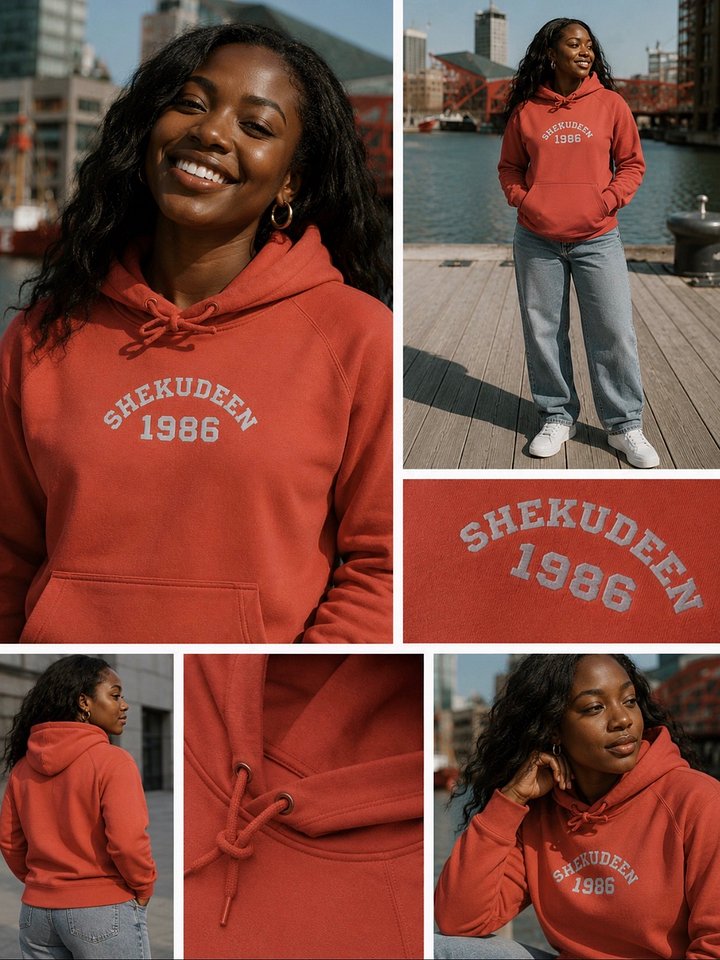 1986 SD Unisex Eco Raglan Hoodie product image (1)
