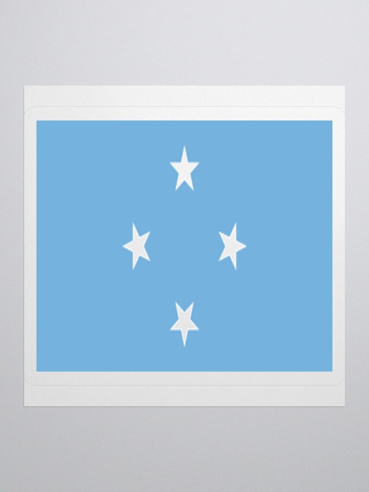 Micronesia National Flag Sticker - Exclusive Vinyl Design, Multiple Sizes product image (2)