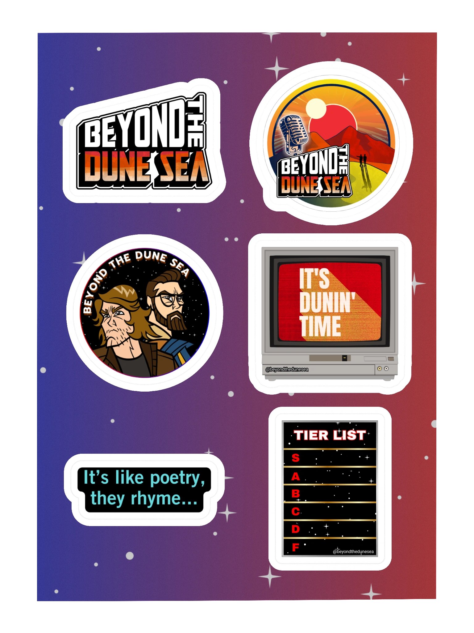 BTDS Classic Sticker Sheet product image (3)