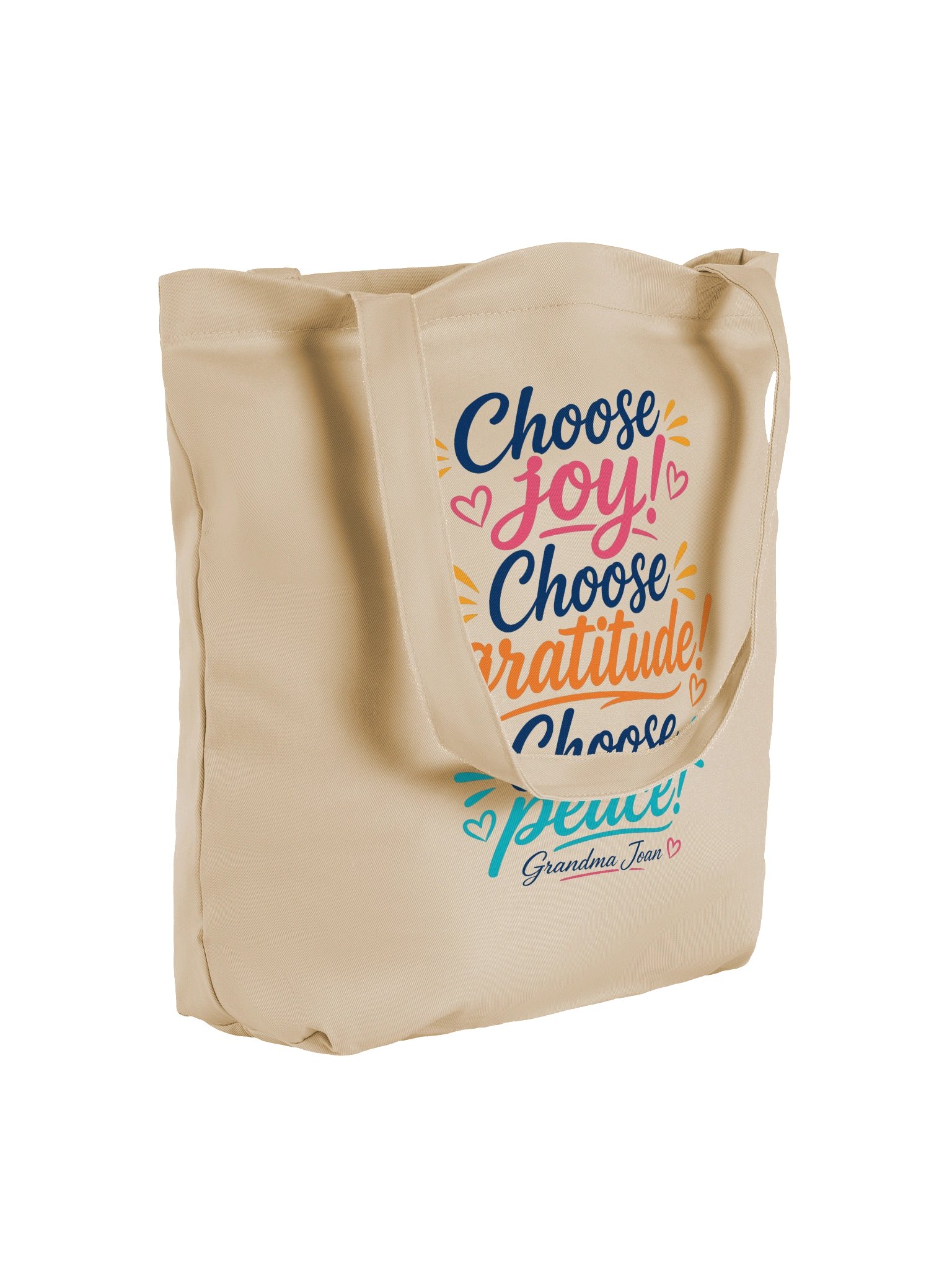 Choose Joy! Choose Gratitude! Choose Peace! - tote bag product image (4)
