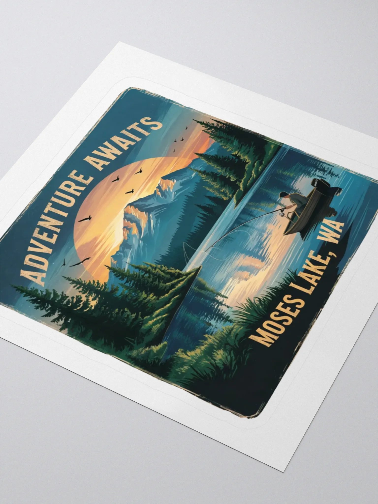 Moses Lake - Tranquil Adventure Kiss Cut Stickers product image (3)