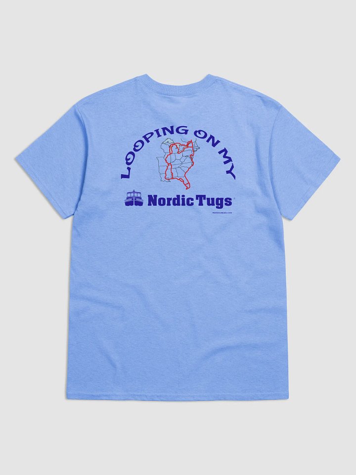 Looping On My Nordic Tug - T-Shirt - Light Shirt w/Blue Logo product image (1)