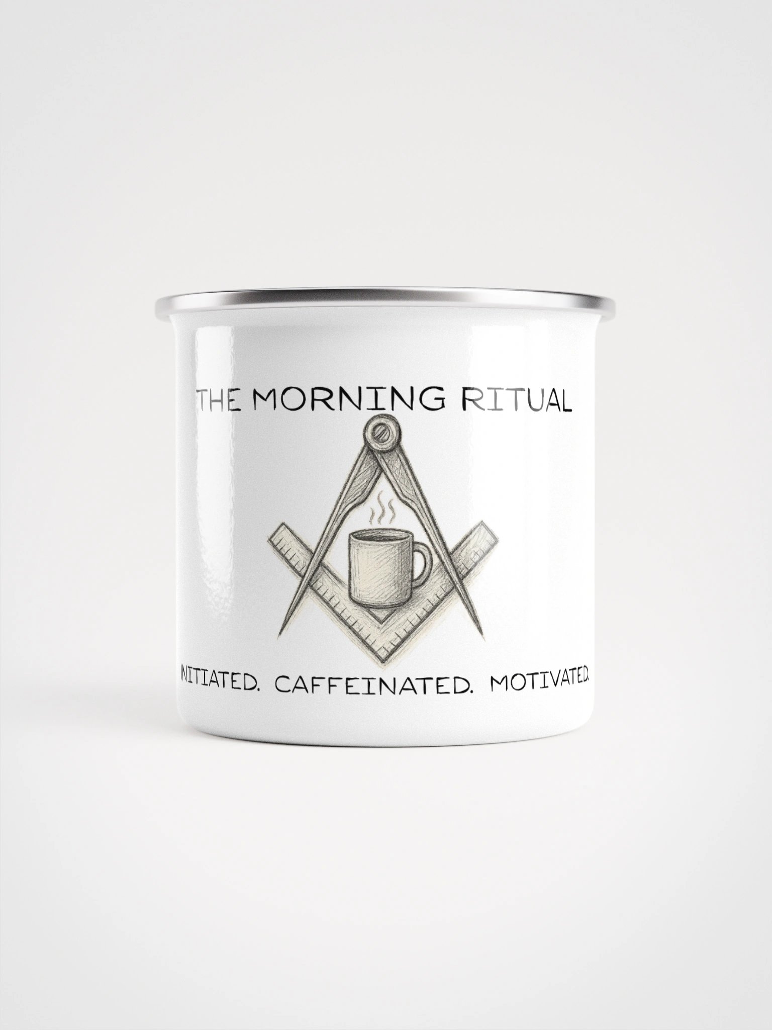 The Morning Ritual – Enamel Mug product image (1)