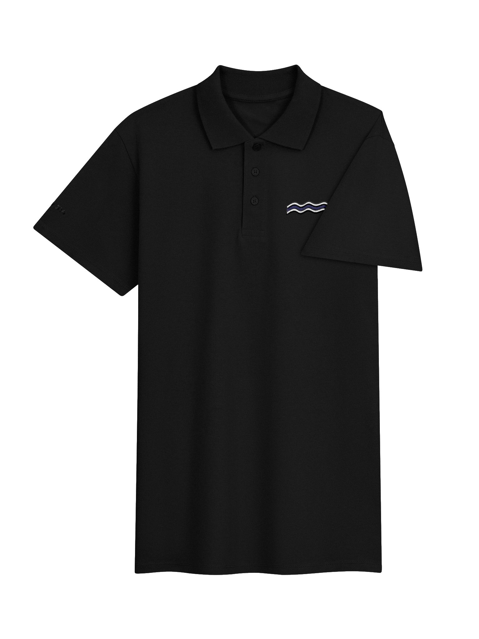 River Embroidered Polo - Black product image (4)