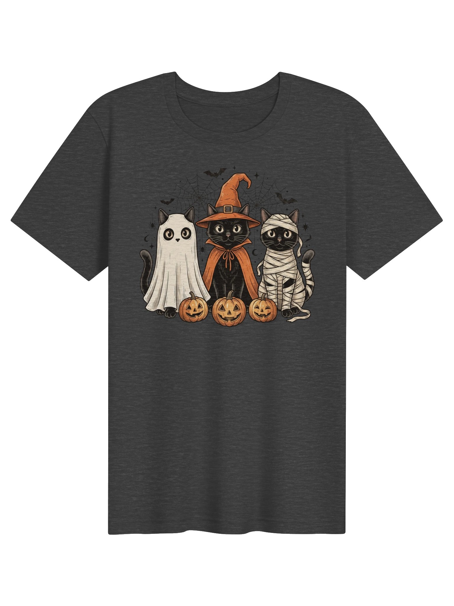 Halloween Costume Cats T-Shirt | Cute Spooky Cat Graphic Tee product image (2)