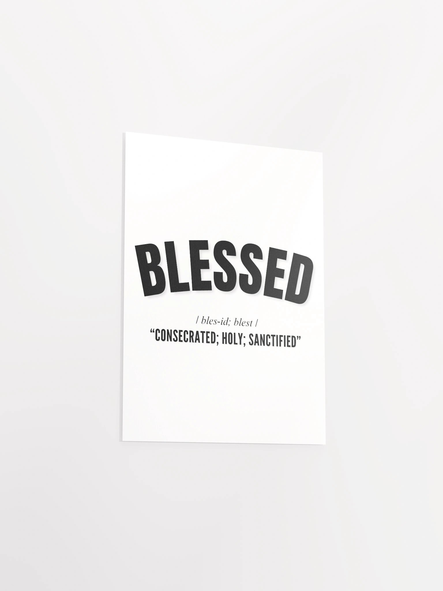 BLESSED PHONETIC POSTER product image (40)